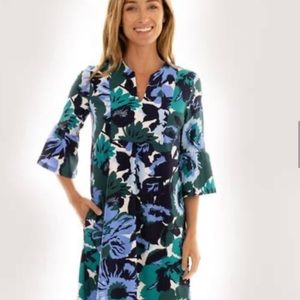 Jude Connally Womens Kerry dress in wildflower jade NWT